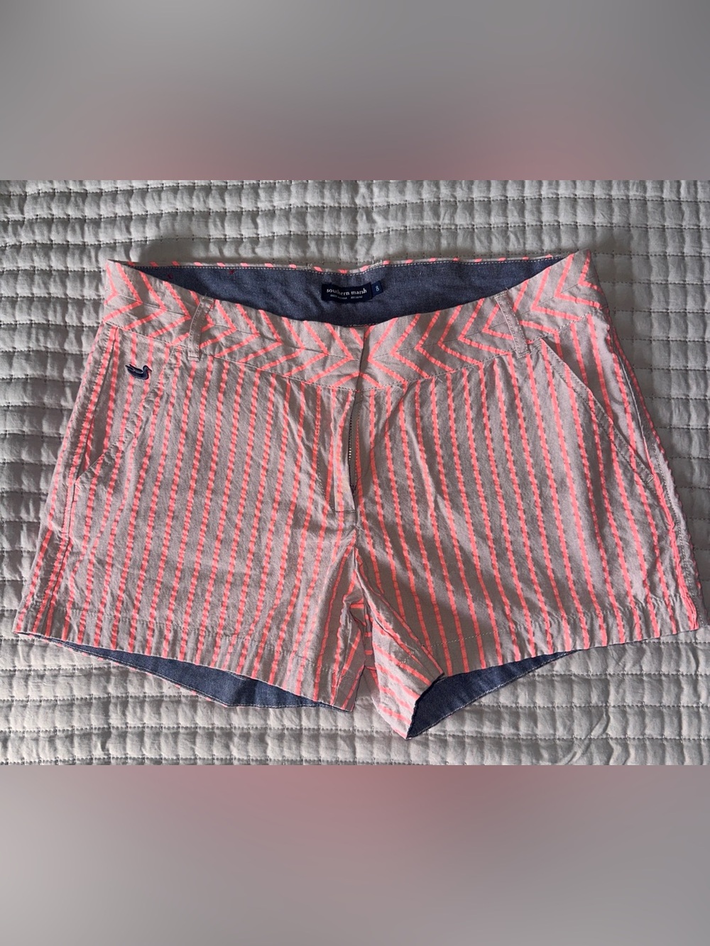 Women’s Pink Striped Shorts